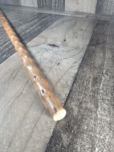 Vtg Wooden Walking Cane Stick Natural Wood Burl Knobby Cane 32.25 Inches Long - Picture 4 of 4