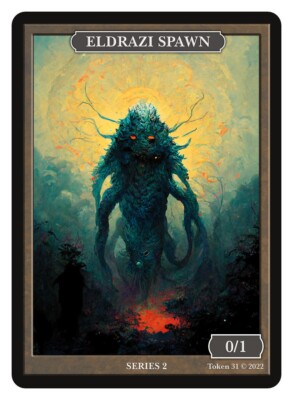 Eldrazi Spawn Token Givememana Tokens Warhammer Magic the Gathering