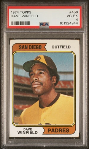 1974 Topps Dave Winfield #456 San Diego Padres HOF (RC) PSA VG-EX 4