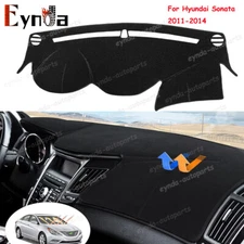 Black Dash Mat For Hyundai Sonata 2011-2014 2013 2012 Dashboard Cover Dashmat