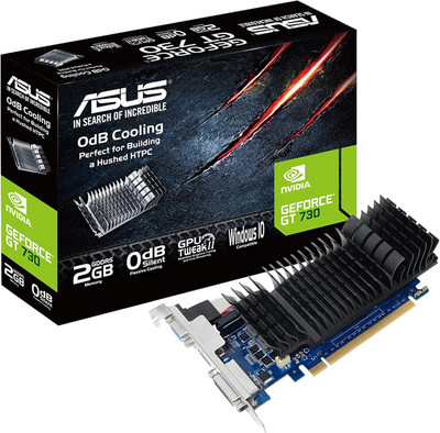 Geforce GT 730 2GB GDDR5 Low Profile Graphics Card for Silent HTPC Builds (With 