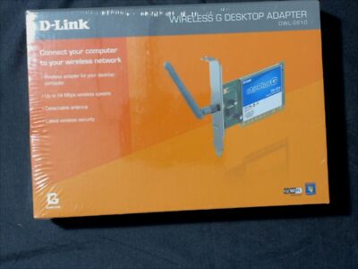 D-Link Wireless G Desktop Adapter DWL-G510 Steckkarte Internet NEU