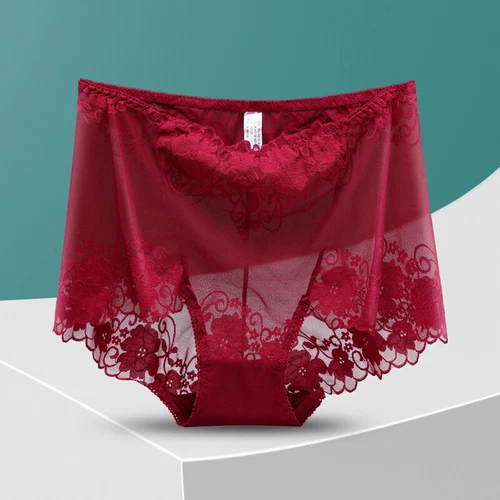 3 Stück Damen Spitzen Unterwäsche Nahtlos Dessous Slips Hohl Transparent Höschen - Bild 21 von 30
