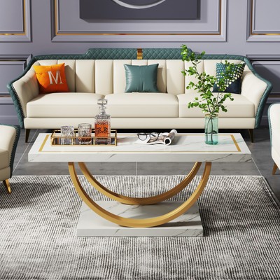 47'' Rectangle Coffee Table  for Living Room Accent Center Table Cocktail Table