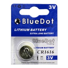  1 New Lithium Maganese Button Cell Battery 3V CR1616 CR 1616 BlueDot Trading