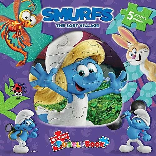 Smurfs The Lost Village My First Puzzle Book Board book GOOD