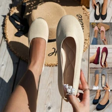 Women's Mesh Flats Shoes Dress Shoes Black Comfortable Memory Foam Flats Shoes