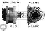 Messmer Lichtmaschine Generator 97A 14V FüR Fiat Ducato Bus 2.0 JTD 1.9 TD
