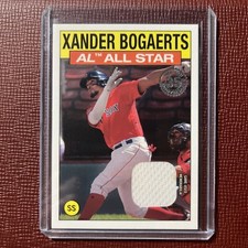 2021 Topps Xander Bogaerts  1986 All-Star Game Used Jersey 86ASR-XB Red Sox
