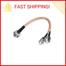 F-Type RG6 Splitter Coax Cable, 75Ohm TV Antenna 3 Way Splitter Combiner RFAdapt