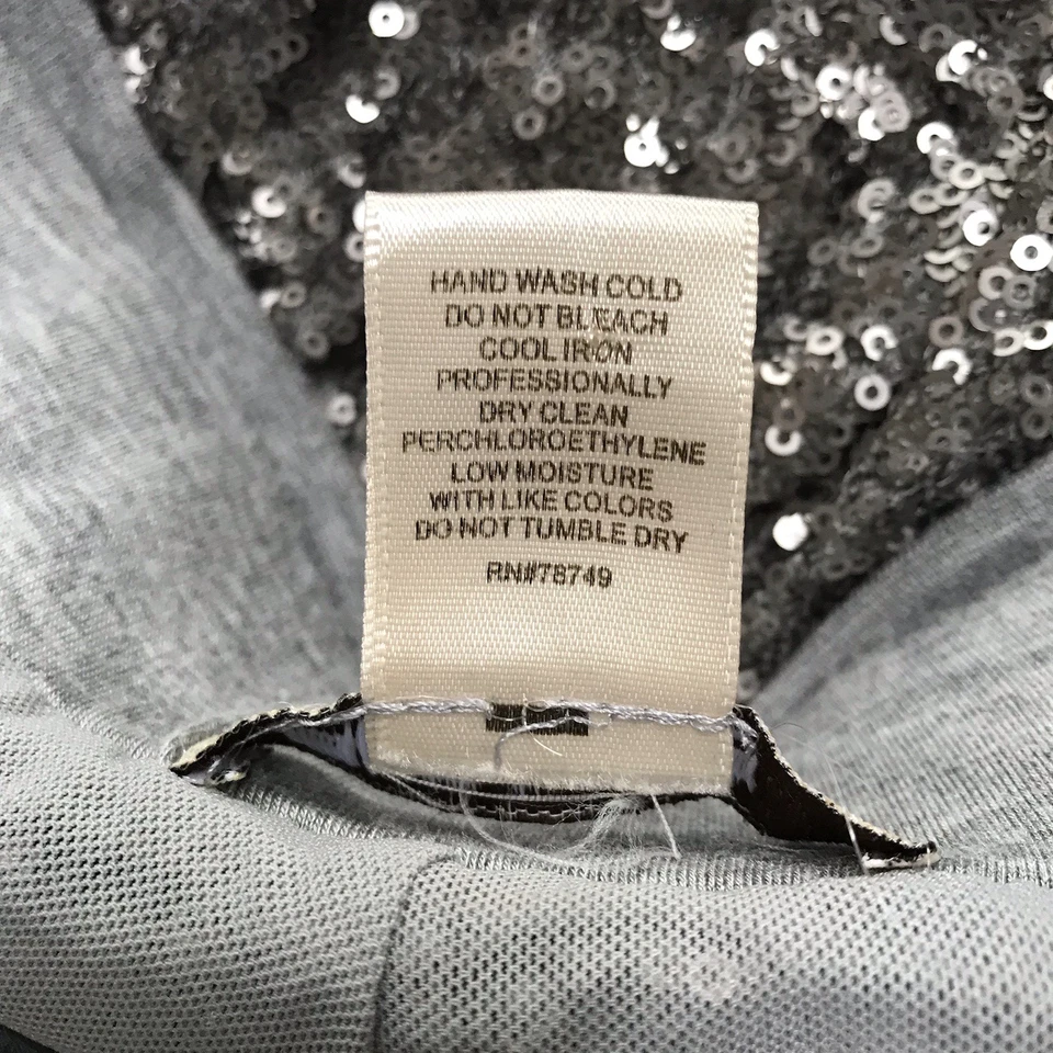 Arden B Pants Sequins Joggers Women Large Silver Rave Disco Party Club Going Out - Image 4 of 4