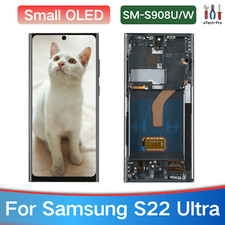 Small OLED For Samsung Galaxy S22 Ultra S908U/W Display Screen Green Replacement