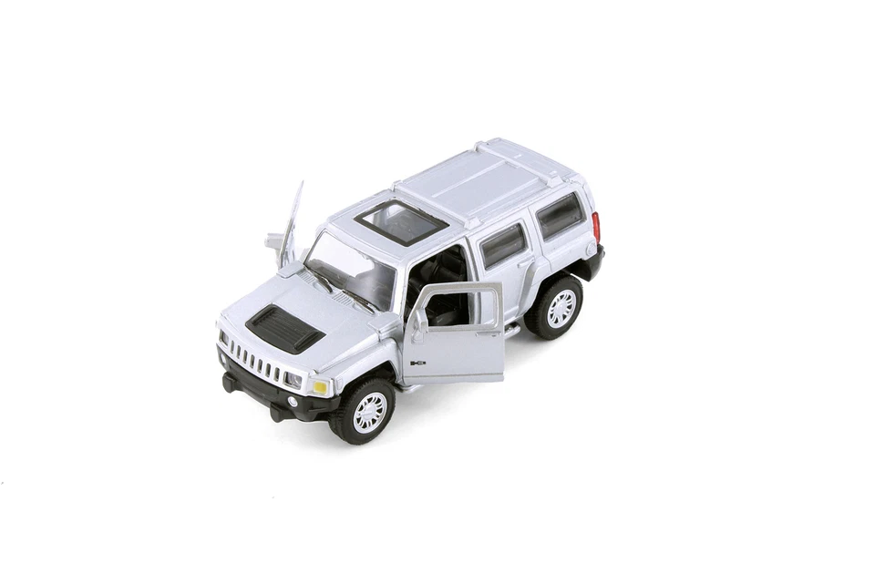 HUMMER H3, SILVER - SHOWCASTS 67401D - 1/43 SCALE DIECAST MODEL TOY CAR - Image 2 of 4