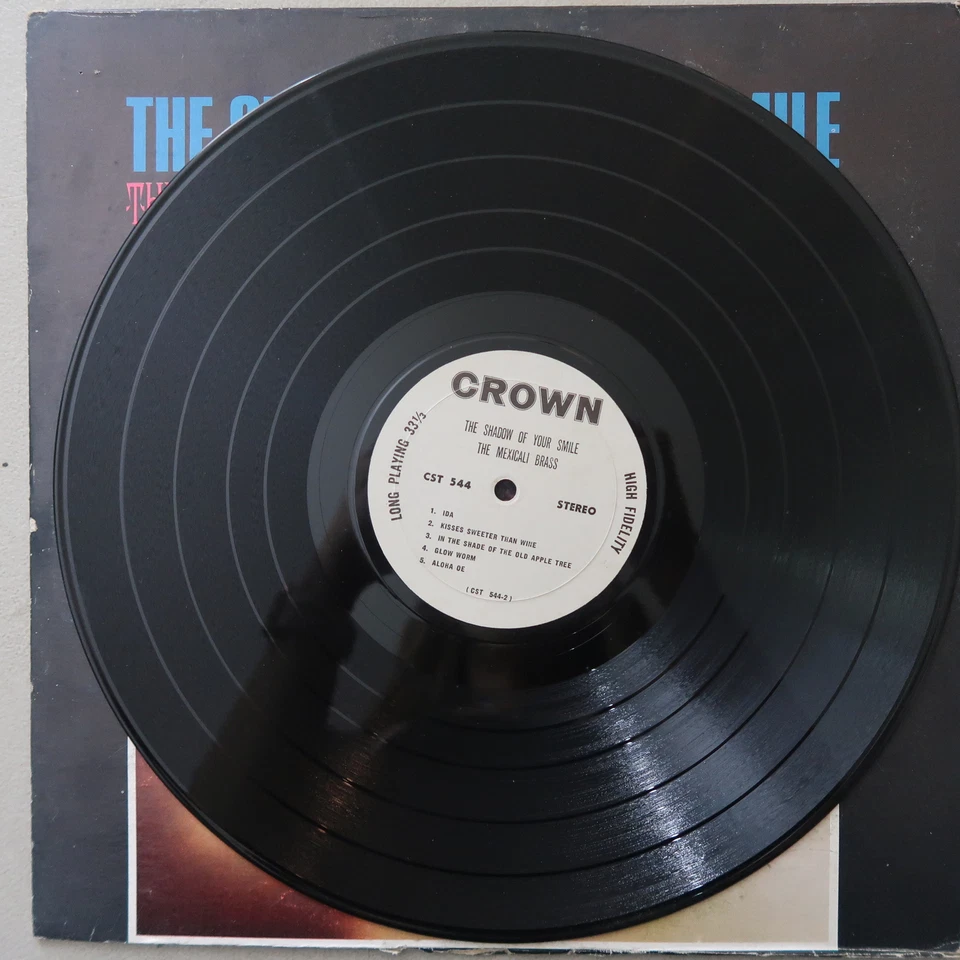 THE MEXICALI BRASS THE SHADOW OF YOUR SMILE VINYL LP CROWN VG 90 - Image 3 of 4