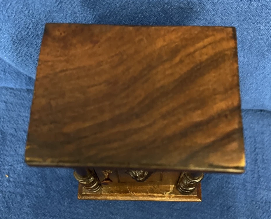 Antique German Harrass Cabinet Nightstand Dollhouse Furniture Miniature Lg - Image 3 of 4