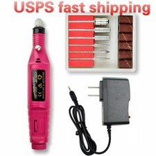Electric Nail Drill File Acrylic Art File Manicure Pedicure Portable Machine Kit