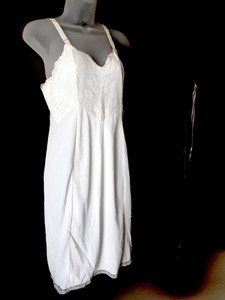 vintage white slip dress