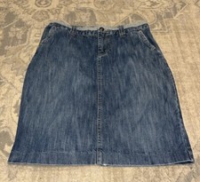 Tommy Hilfiger Womens Size 6 Blue Denim Jean Skirt