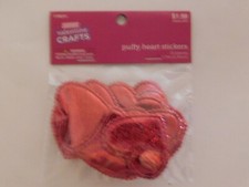 Valentine Crafts Puffy Heart stickers 12pieces