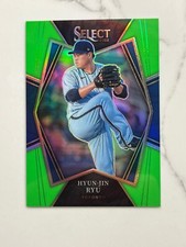 2022 Panini Select Premier Level Neon Green #190 Hyun-Jin Ryu /99 Blue Jays Card