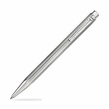 Caran D'ache Ecridor Ballpoint Pen - Retro Silver Plated and Palladium Coated