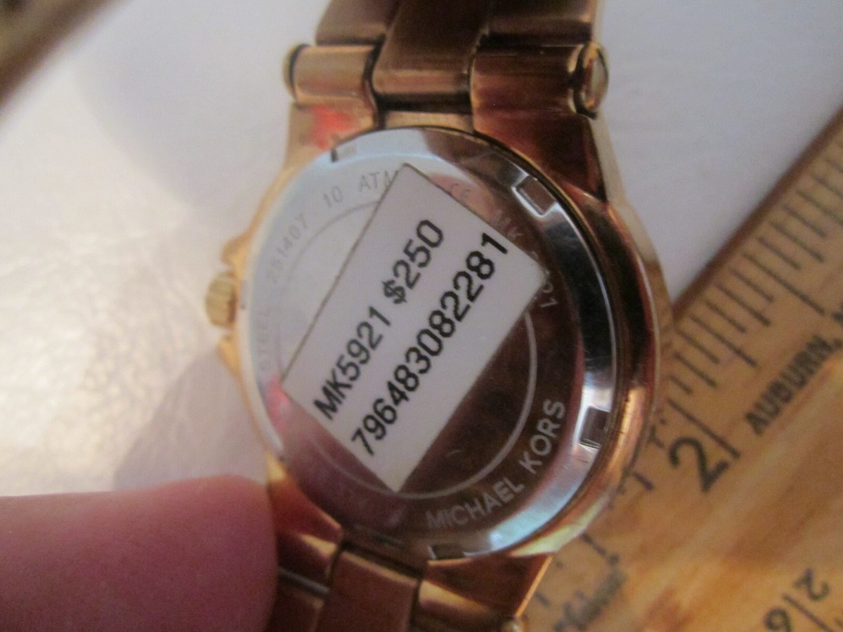 Michael Kors Glitz Ladies Watch MK5921. New Battery. Works 