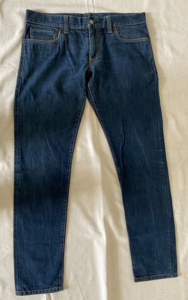 Dolce & Gabbana Mainline Red Selvedge Jeans Dark Indigo Raw Look 48 IT 32 US