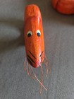 Lot 10 Vintage Wooden Crawfish Lobster Orange Napkin Rings Holder Ocean Nautical — photo 4