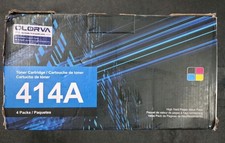 414A Toner Cartridge 4 Pack with Chip Replacement for HP 414A HP 414X W2020A