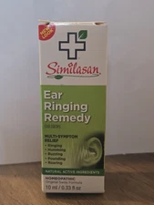 Similasan Ear Ringing Remedy, Relief Ear Drops, 0.33 fl oz (10 ml) Exp 04/2026