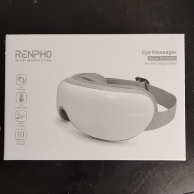 RENPHO Electric Eye Massager black RF-EM001 For Eye Fatigue Relief New & Sealed