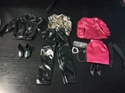 Vintage Barbie & Ken Doll Clothing Lot – Mikelman Pink Suit & Black Vinyl Ken...