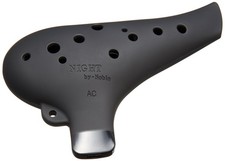 Night By Noble Plastic Ocarina AC Rubber Black