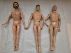 LOT OF 3 PATENTED 1964 GI Joe 12" Action Figures Stamped GI Joe