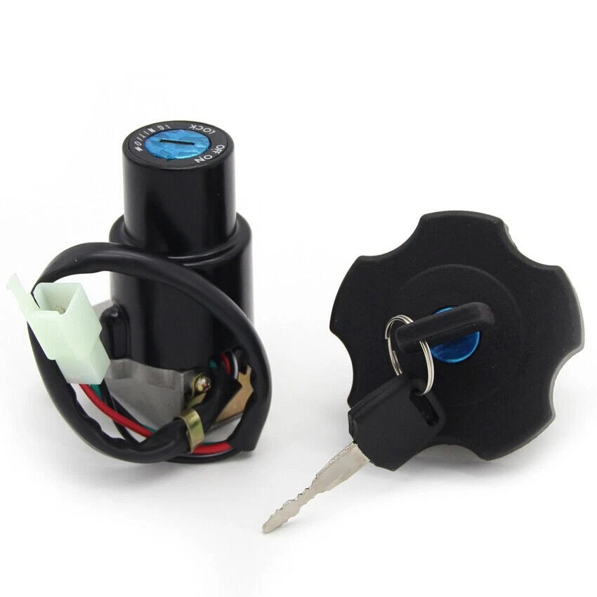 Interruptor de encendido bloqueo de tapa de gas combustible con 2x llaves para Yamaha XT600 TW200 DT200 Foto 3 de 4