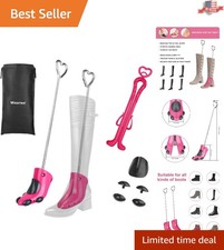 Adjustable Boot Stretcher with Bunion Plugs  Carrying Bag - For Optimal Comfort