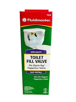#ad #ad Fluidmaster 703A Toilet Fill Valve Fits Glacier Bay Flapperless Toilets $19.99