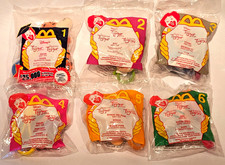 VTG Disney Tigger Movie 2000 McDonald's Happy Meal Plush Keychain Toys Lot Of 6