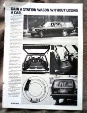 1972 VOLVO: Gain A Station Wagon -  145E Print Ad