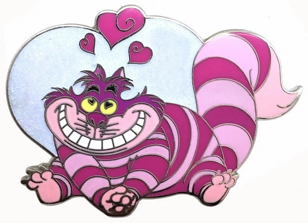 2015 Disney Cheshire Cat OE heart Pin Rare