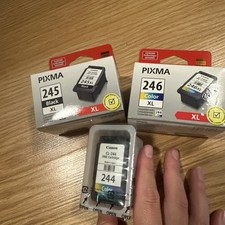 Genuine Canon PIXMA PG-245XL Black Ink Cartridge 244 Color 246xl Color Lot