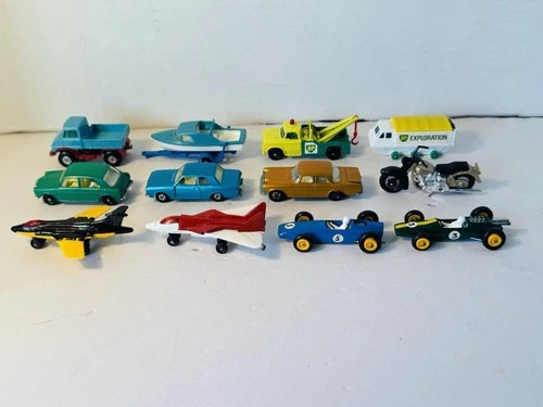 Vintage Lot Of 12 Matchbox Cars Diecast 1980’s Lesney England Excellent