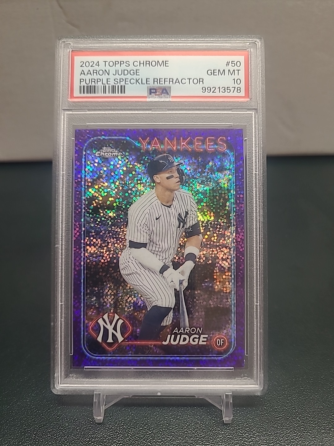 2024 Topps Chrome - Aaron Judge #50 Purple Speckle Refractor /299