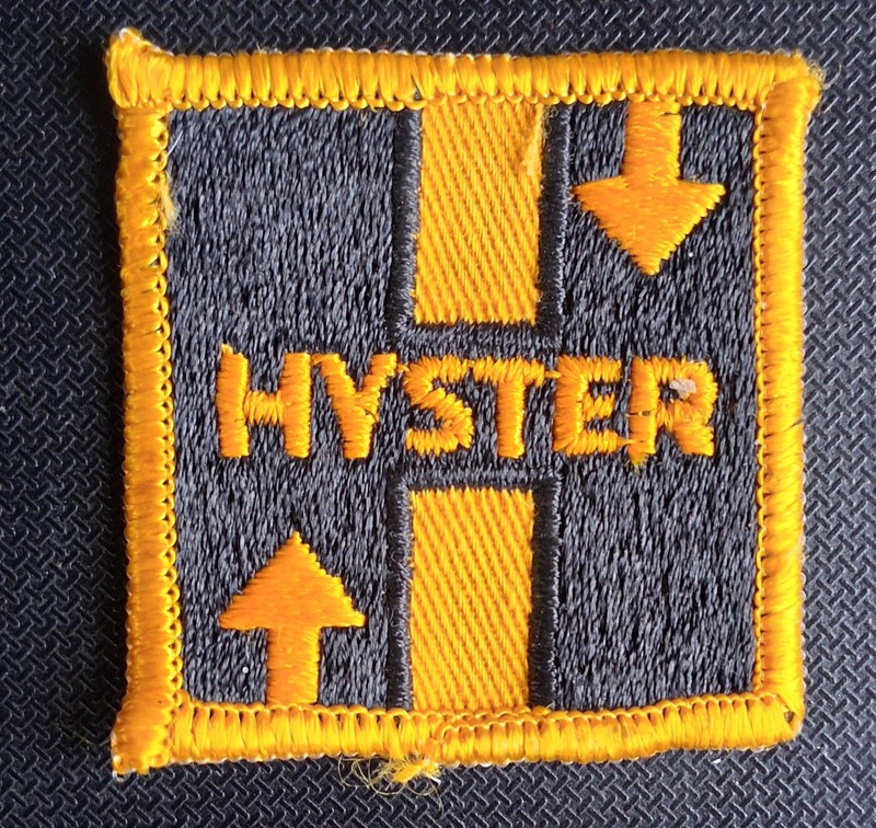Vintage HYSTER Forklift Patch, 2×2"