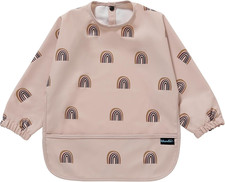 Feeding Bib & Baby Bib with Long Sleeves & BLW, Soft and Skin-Friendly Material,