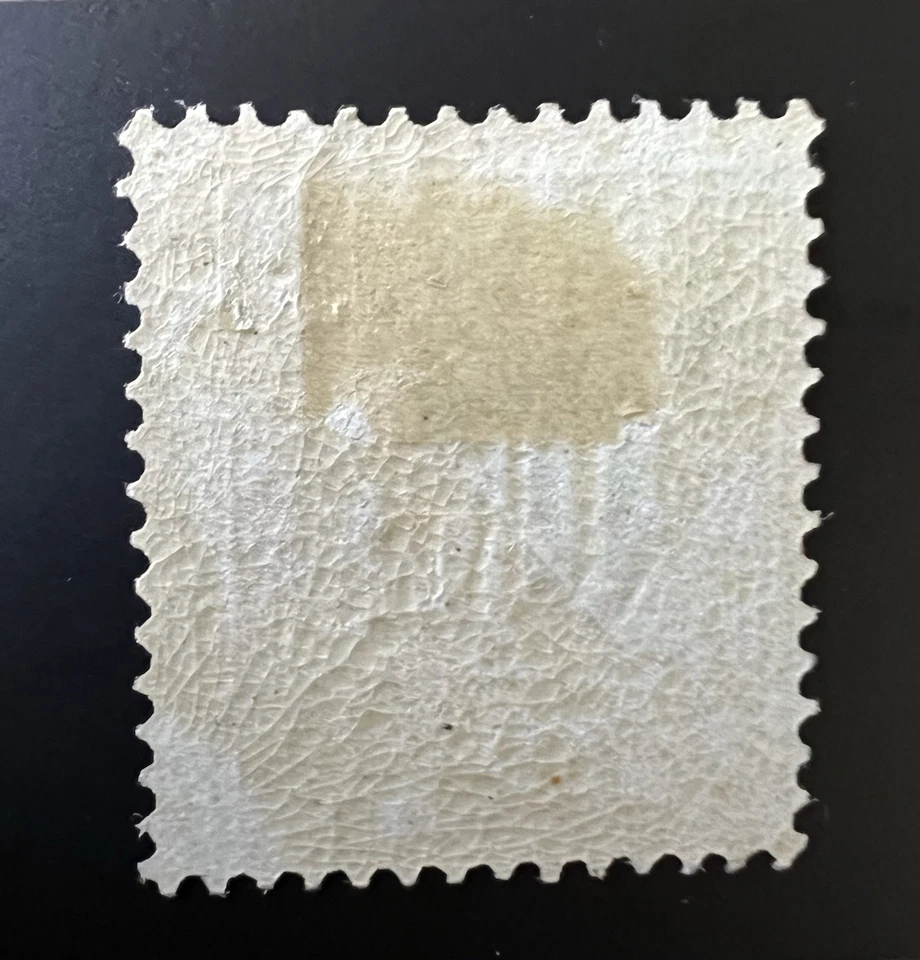 瑞典 1874 - 77 邮资 Due 1 Kr 蓝色和橙色棕色“Lösen”双色,铰边 — 第 3/3 张图片