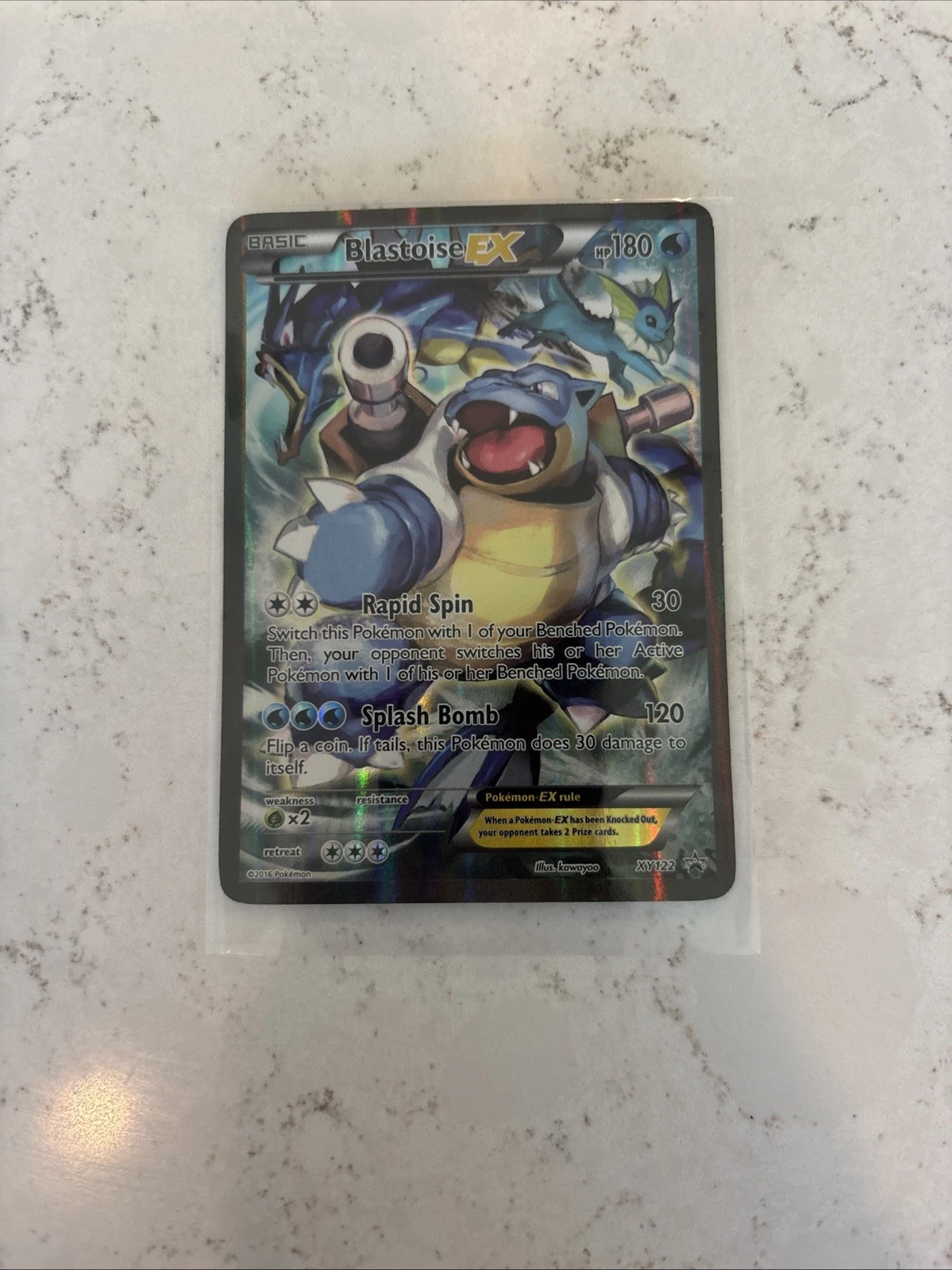 Deal for Pokemon TCG Card - Blastoise EX XY122 Black Star Promo Full Art XY Holo Rare