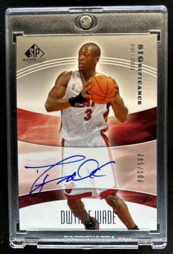 2004-05 SP Game Used Dwyane Wade SIGnificance Auto Autograph #/100 Heat