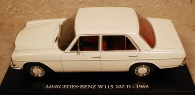 FABBRI HACHETTE 1968 Mercedes 200 D W115 1:24 Fabbri White Box Hachette