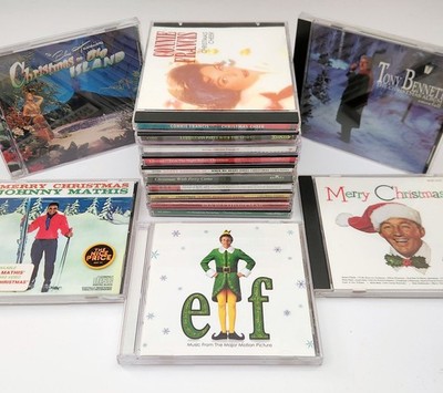 Christmas Music CD Lot of 15 Bing Crosby Elf Tony Bennett Elvis Connie Francis